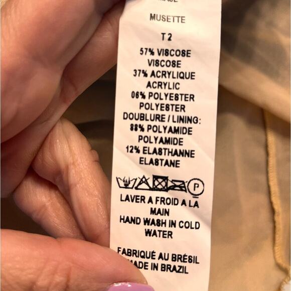 NEW Maje Purple Metallic Knit Maxi Dress Sz 2 Tall - Picture 4 of 10